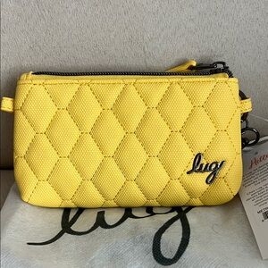 NWT Lug Metro XL Matte Luxe Vegan Leather ID Pouch in Banana 🍌